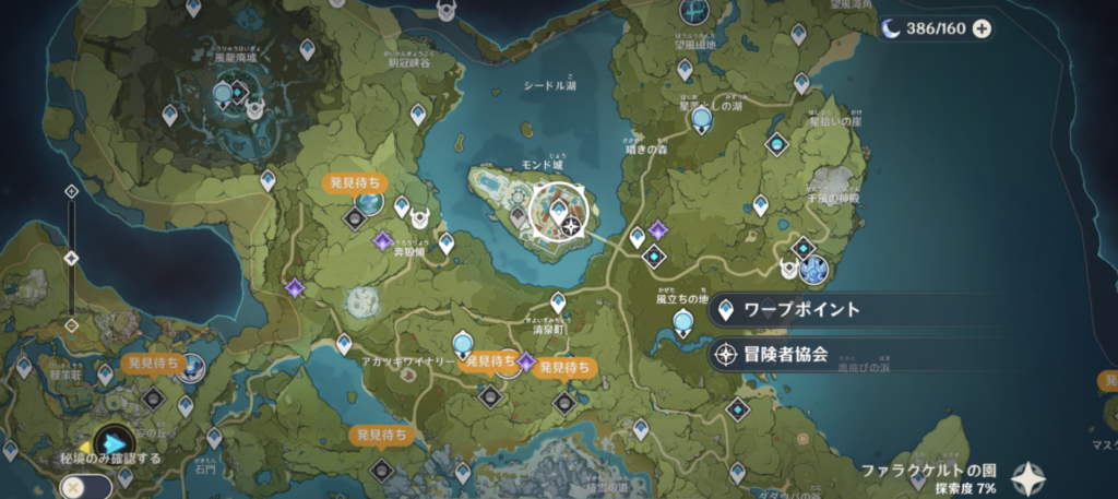 広大なマップの一部